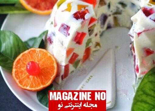 طرز تهیه ژله آبرنگی با بهترین روش بسیار زیبا، مجلسی و خوشمزه