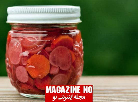 طرز تهیه ترشی تربچه و هویج با بهترین روش بسیار راحت و خوشمزه