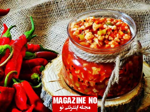 طرز تهیه ترشی گوجه به روش خانگی و اصیل ایرانی بسیار خوش طعم