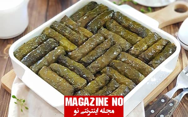 طرز تهیه دلمه برگ مو با اصیل ترین روش بسیار خوشمزه