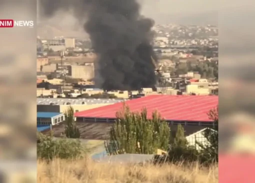 آتش سوزی انبار لوازم یدکی و پوشاک در تبریز