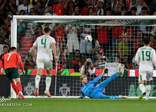 واکنش تماشایی کلهر؛ مهار پنالتی رونالدو