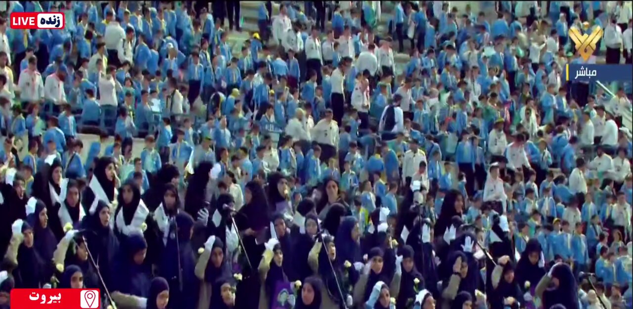 همنوایی باشکوه هزار نفری در اجرای سرود سلام یا مهدی