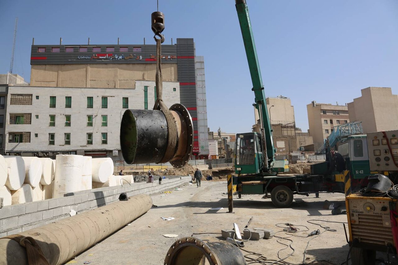 پایان عملیات انتقال خط لوله آب در بزرگراه یادگار امام