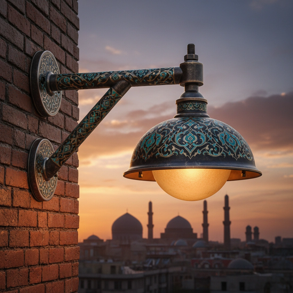 دستک روشنایی با الهام از هندسه مساجد ایرانی