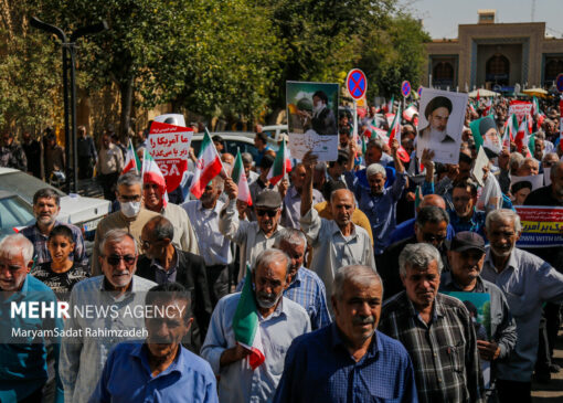 تجمع باشکوه «بشارت نصر» در خیابان‌های شیراز