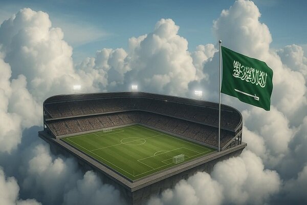 عجیب و باورنکردنی؛ عربستان در ارتفاع ۳۵۰ متری ورزشگاه میسازد! + فیلم