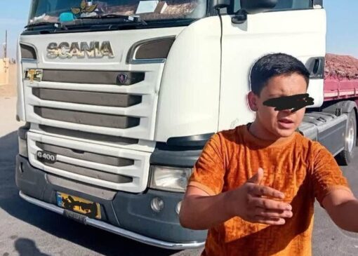 توقیف کامیون با راننده ۱۵‌ساله در محور شاهین‌شهر–کاشان