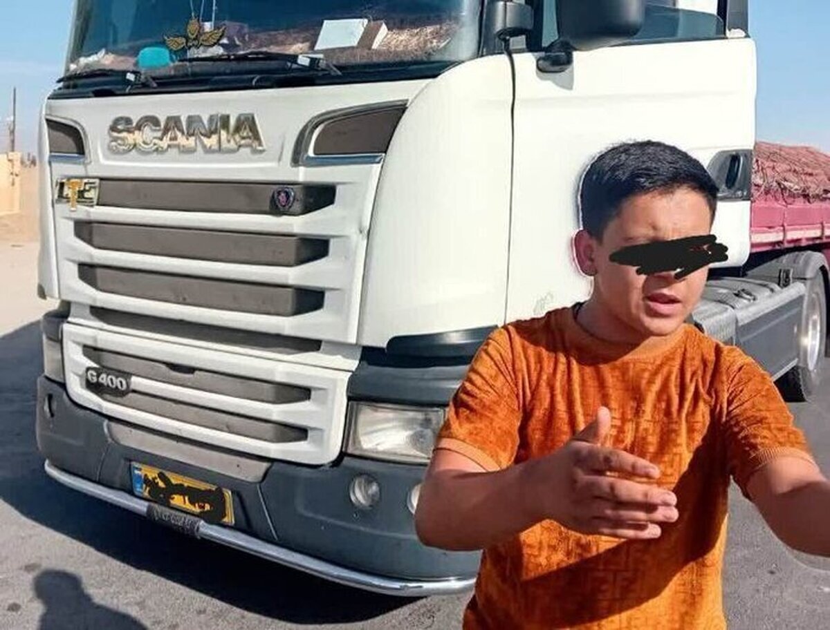 توقیف کامیون با راننده ۱۵ساله در محور شاهینشهر–کاشان