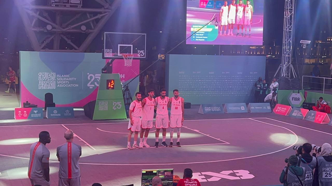 بسکتبال ۳ نفره مردان ایران نایب قهرمان شد