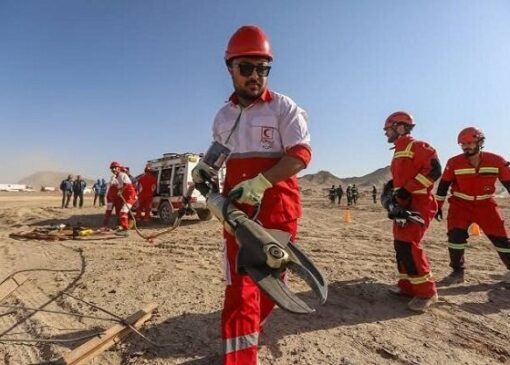 تمرین انتقال تجهیزات امدادی با پهپاد در ارتفاعات