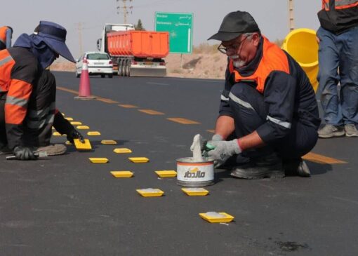 اجرای بیش از ۶۰۰ کیلومتر خط کشی در محورهای شهرستان سنندج