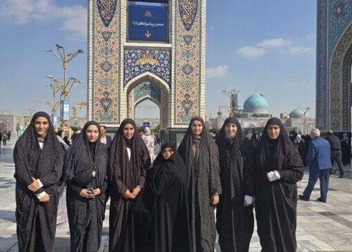 ملی‌پوشان دوومیدانی کشورمان به حرم مطهر رضوی مشرف شدند