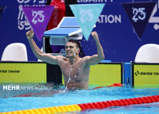 عبدلی به فینال شنای ۱۰۰ متر آزاد راه پیدا کرد