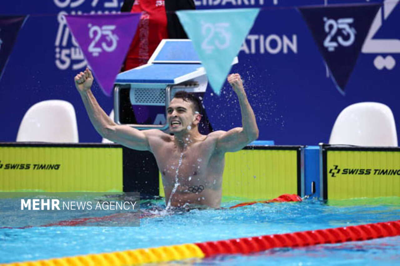 عبدلی به فینال شنای ۱۰۰ متر آزاد راه پیدا کرد