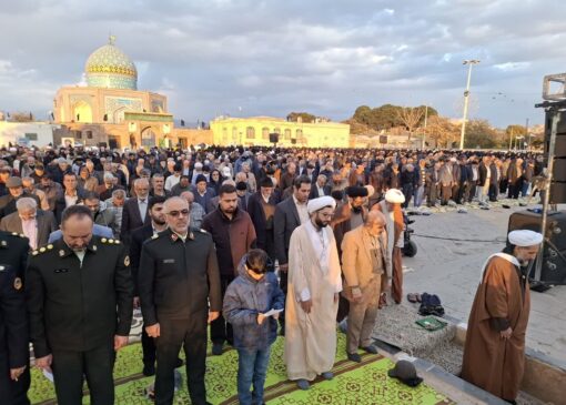 اقامه نماز طلب باران در قزوین