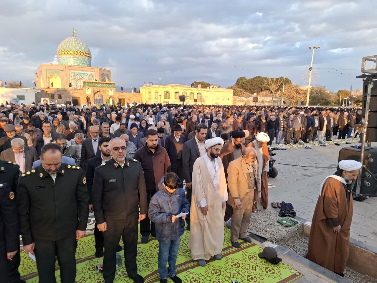 اقامه نماز طلب باران در قزوین