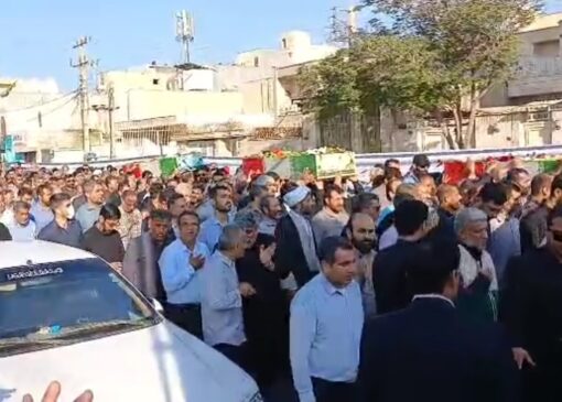 تشییع شهدای گمنام در بوشهر