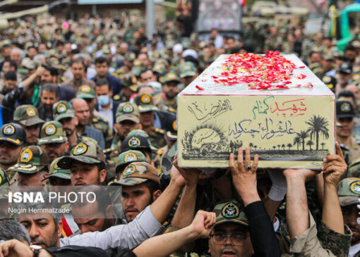 تشییع و تدفین ۷ شهید گمنام در گیلان