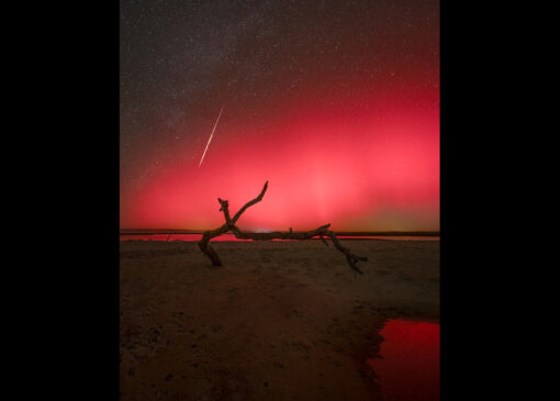 عکس روز ناسا از شفق قطبی بر فراز فلوریدا
