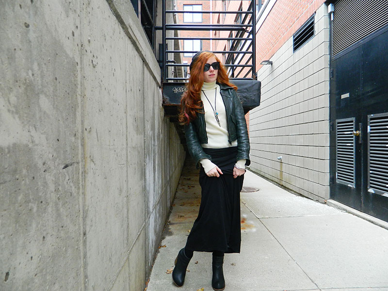 کت چرم در استایل روزانه